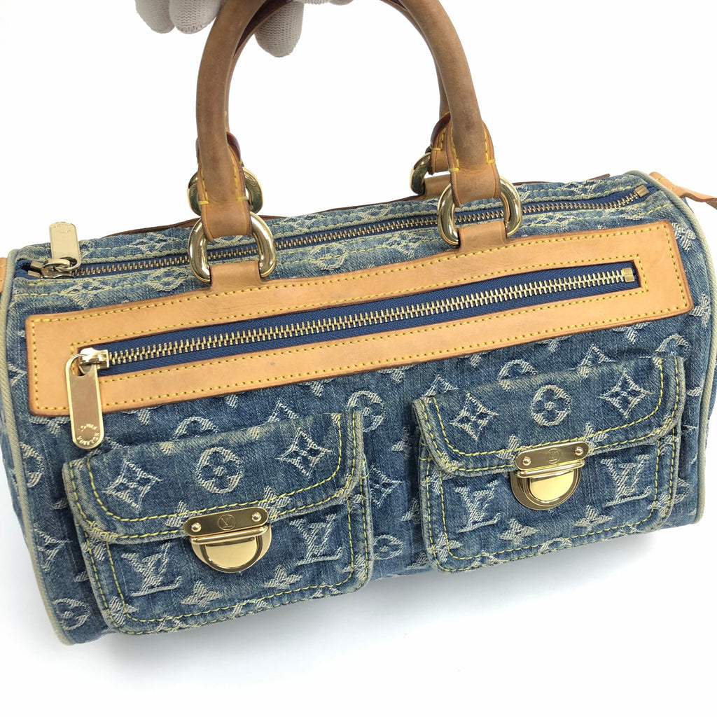 LOUIS VUITTON NEO SPEEDY DENIM BAG