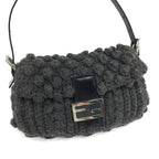 FENDI CASHMERE WOOL BAGUETTE SHOULDER BAG