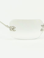 CHANEL RIMLESS RHINESTONE SUNGLASSES