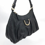 GUCCI MONOGRAM ABBEY LEATHER SHOULDER BAG