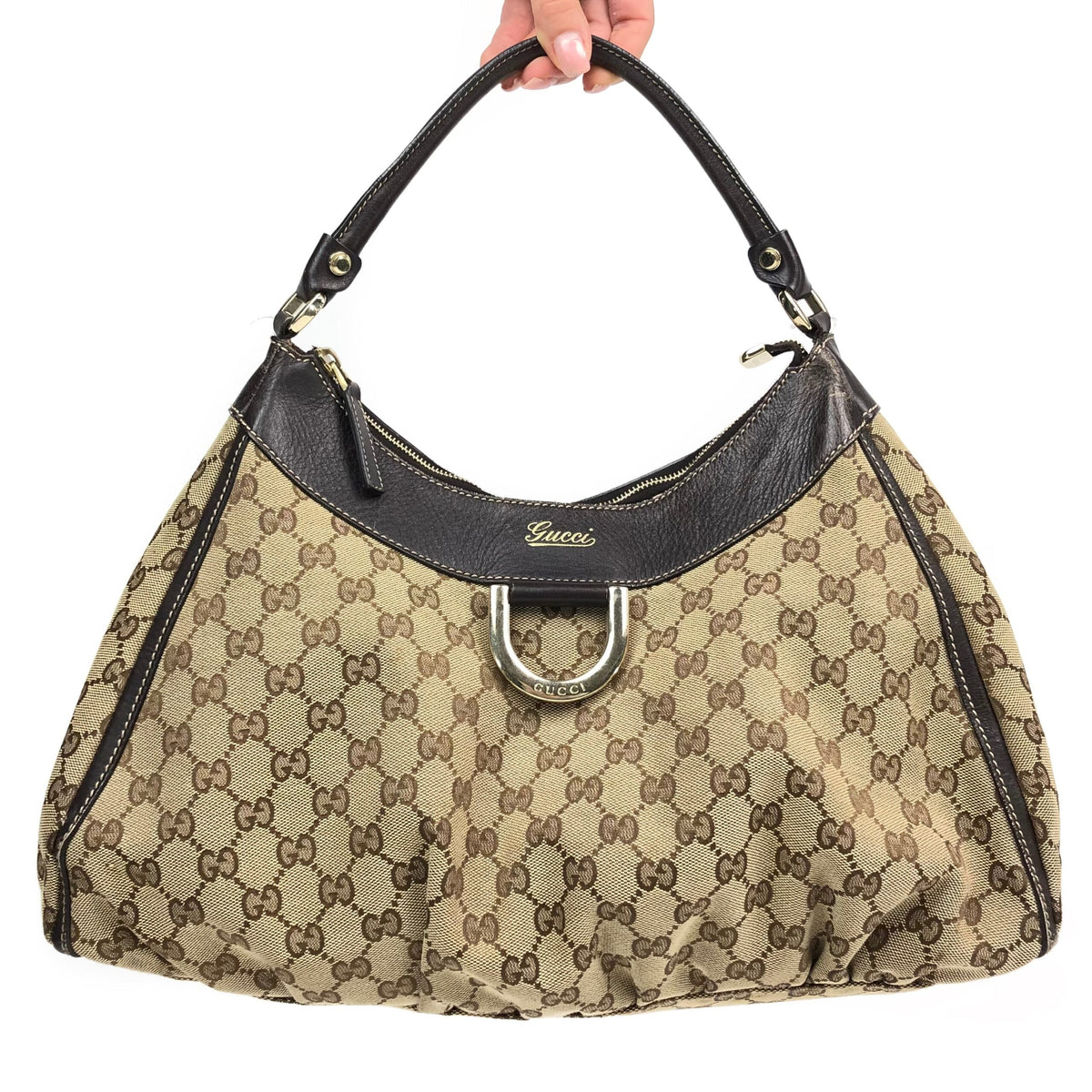 GUCCI MONOGRAM ABBEY SHOULDER BAG