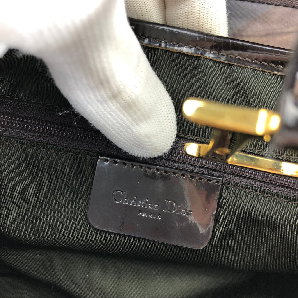 CHRISTIAN DIOR WATER COLOUR DOUBLE SADDLE BAG