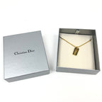 CHRISTIAN DIOR TAG NECKLACE