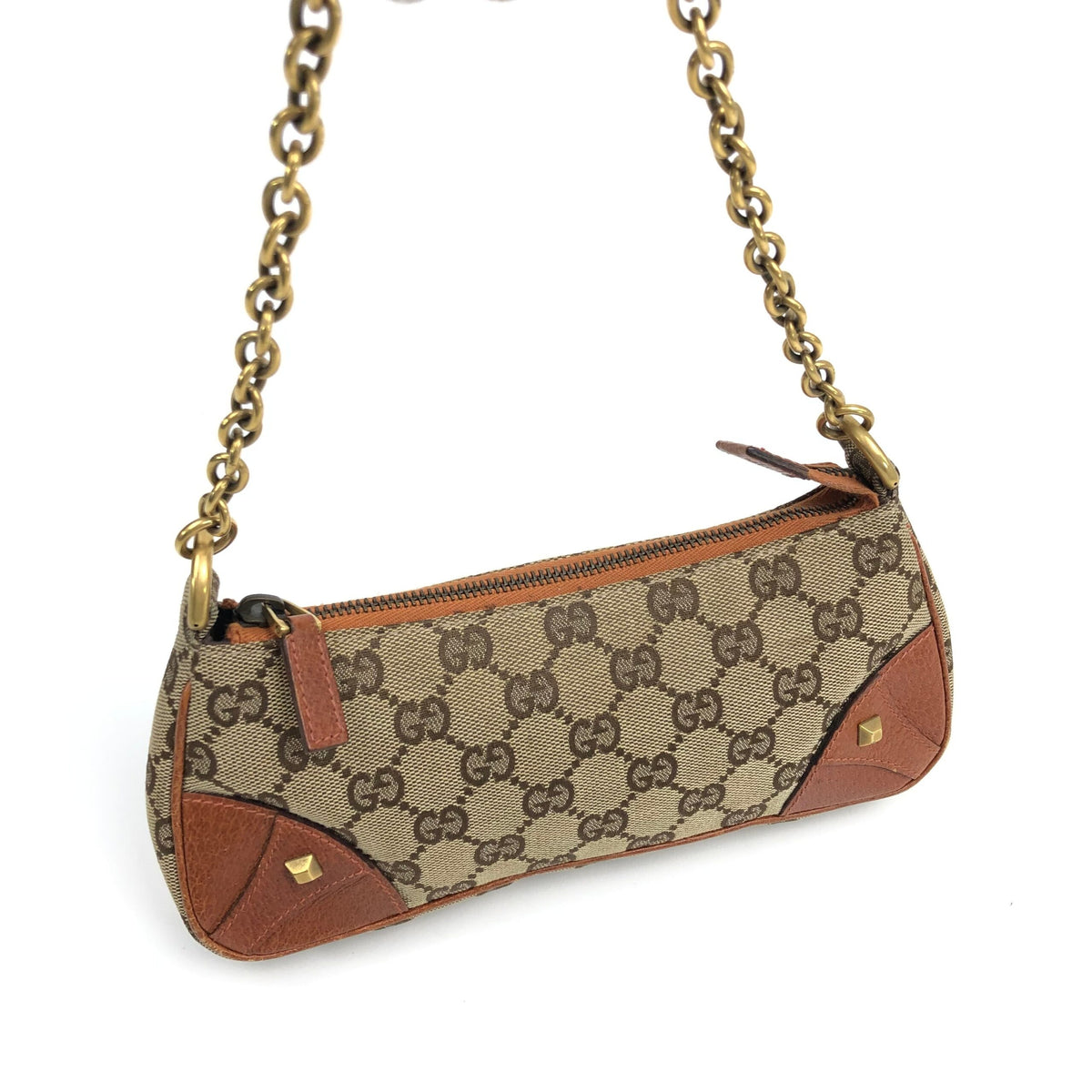 GUCCI MONOGRAM TOM FORD CHAIN SHOULDER BAG