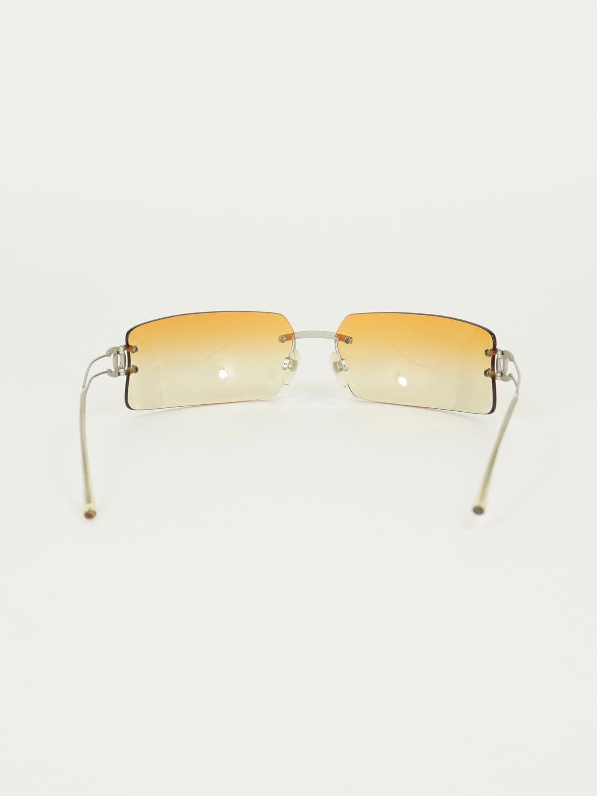 CHANEL RIMLESS RHINESTONE SUNGLASSES