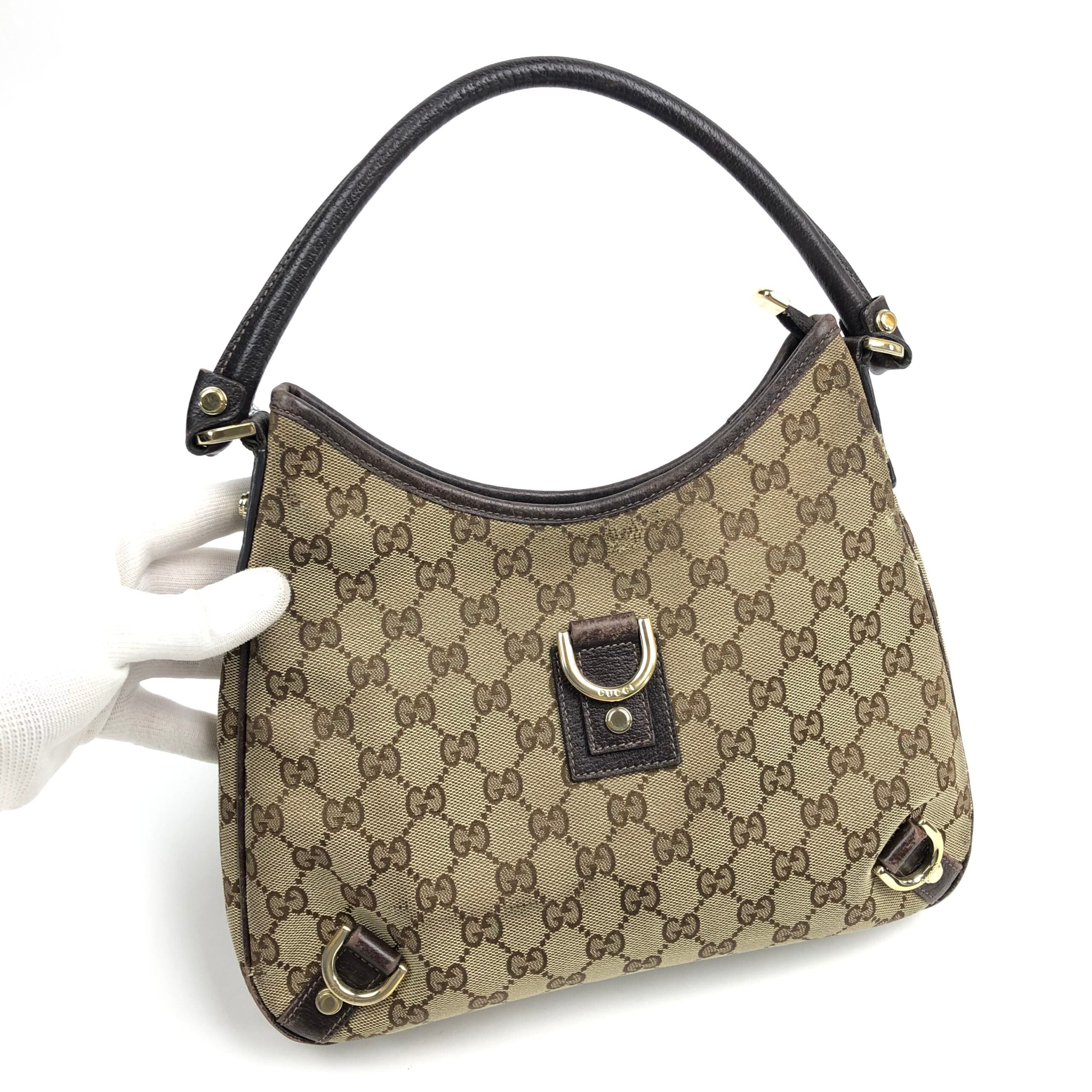 GUCCI MONOGRAM SHOULDER BAG