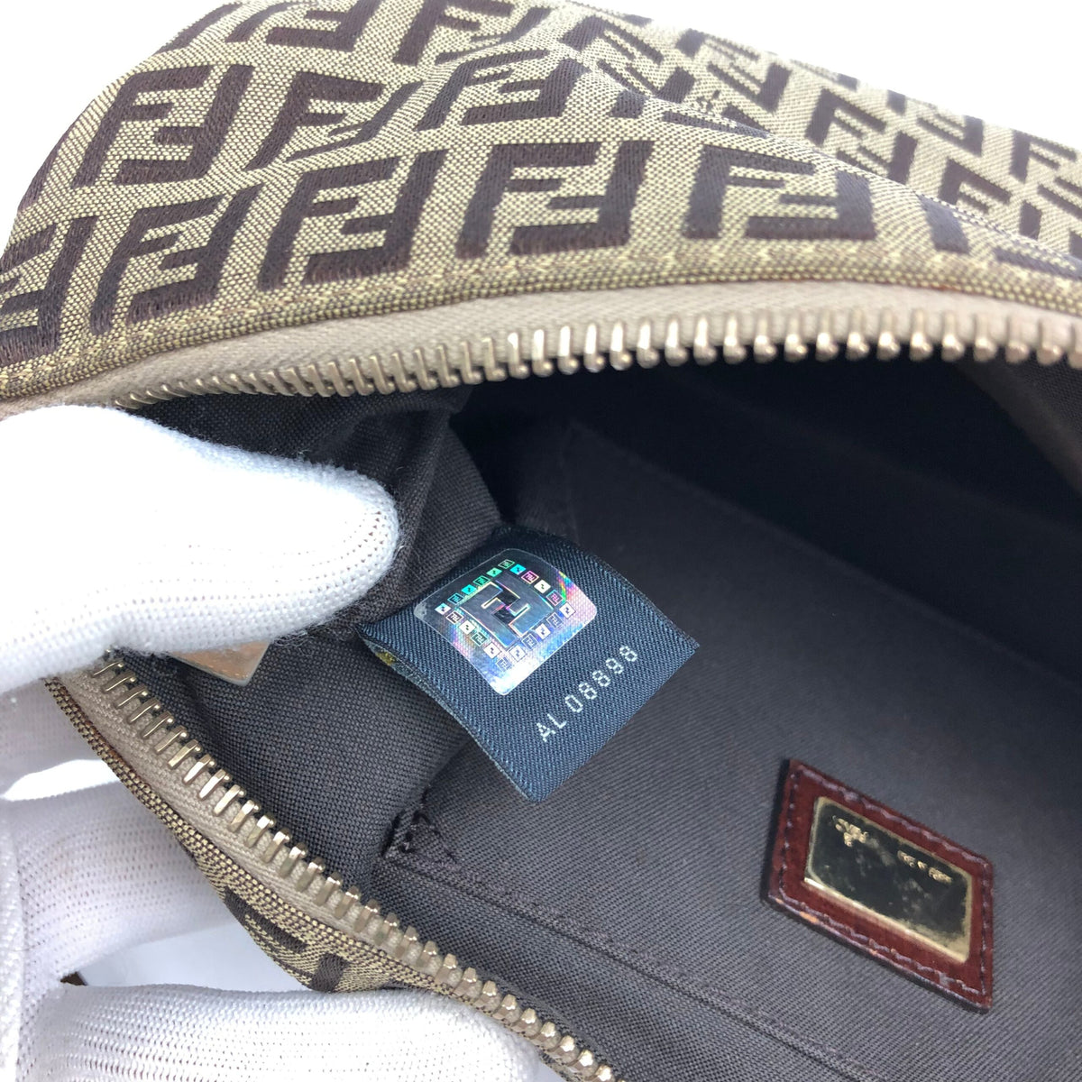FENDI ZUCCA SHOULDER BAG