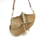 CHRISTIAN DIOR PONY HAIR MOHAWK SADDLE BAG