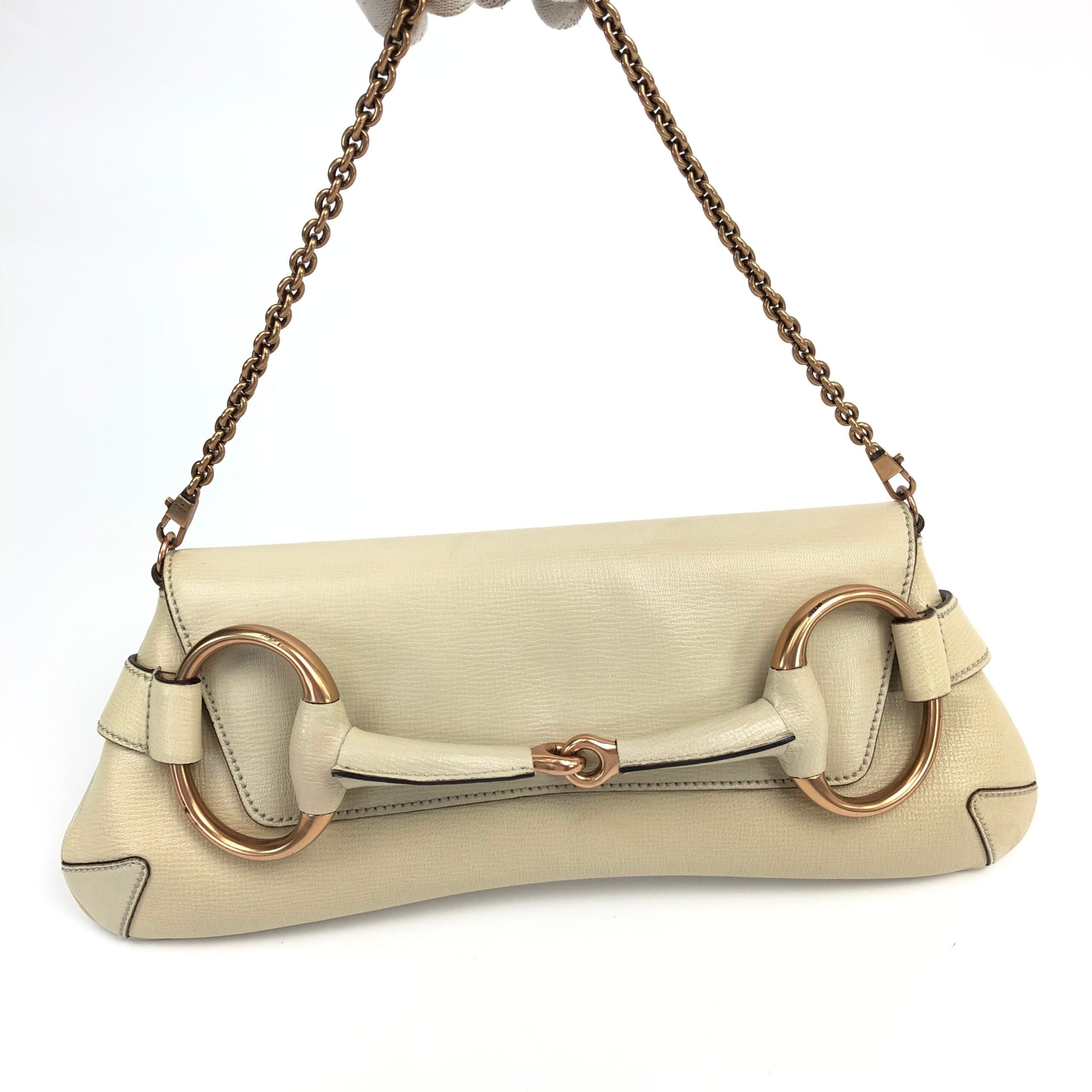 GUCCI HORSEBIT TOM FORD CHAIN LEATHER SHOULDER BAG