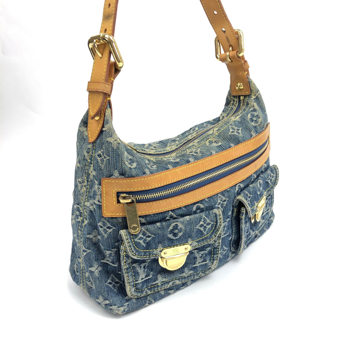 LOUIS VUITTON BAGGY PM DENIM SHOULDER BAG