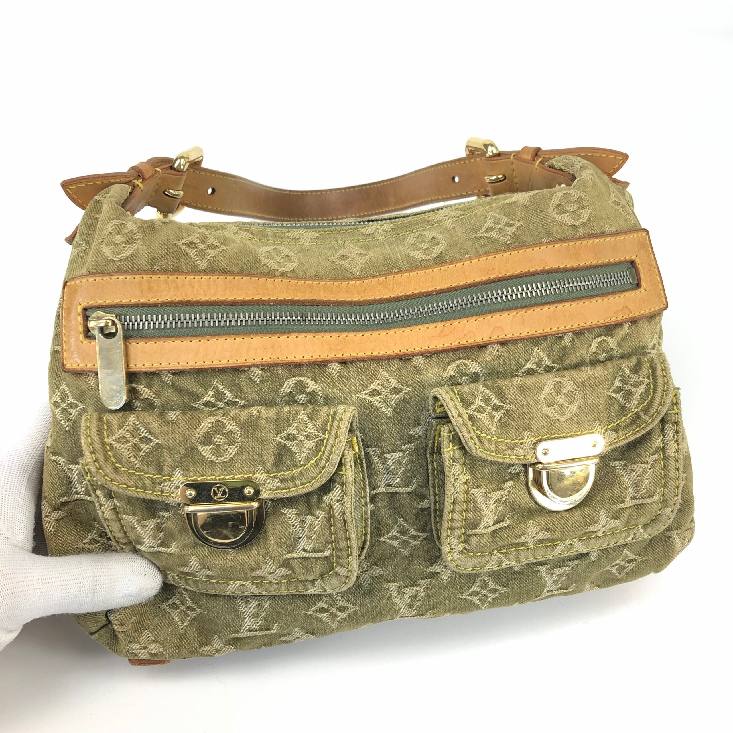 LOUIS VUITTON BAGGY PM DENIM SHOULDER BAG