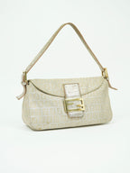 FENDI MONOGRAM SHIMMER BAGUETTE