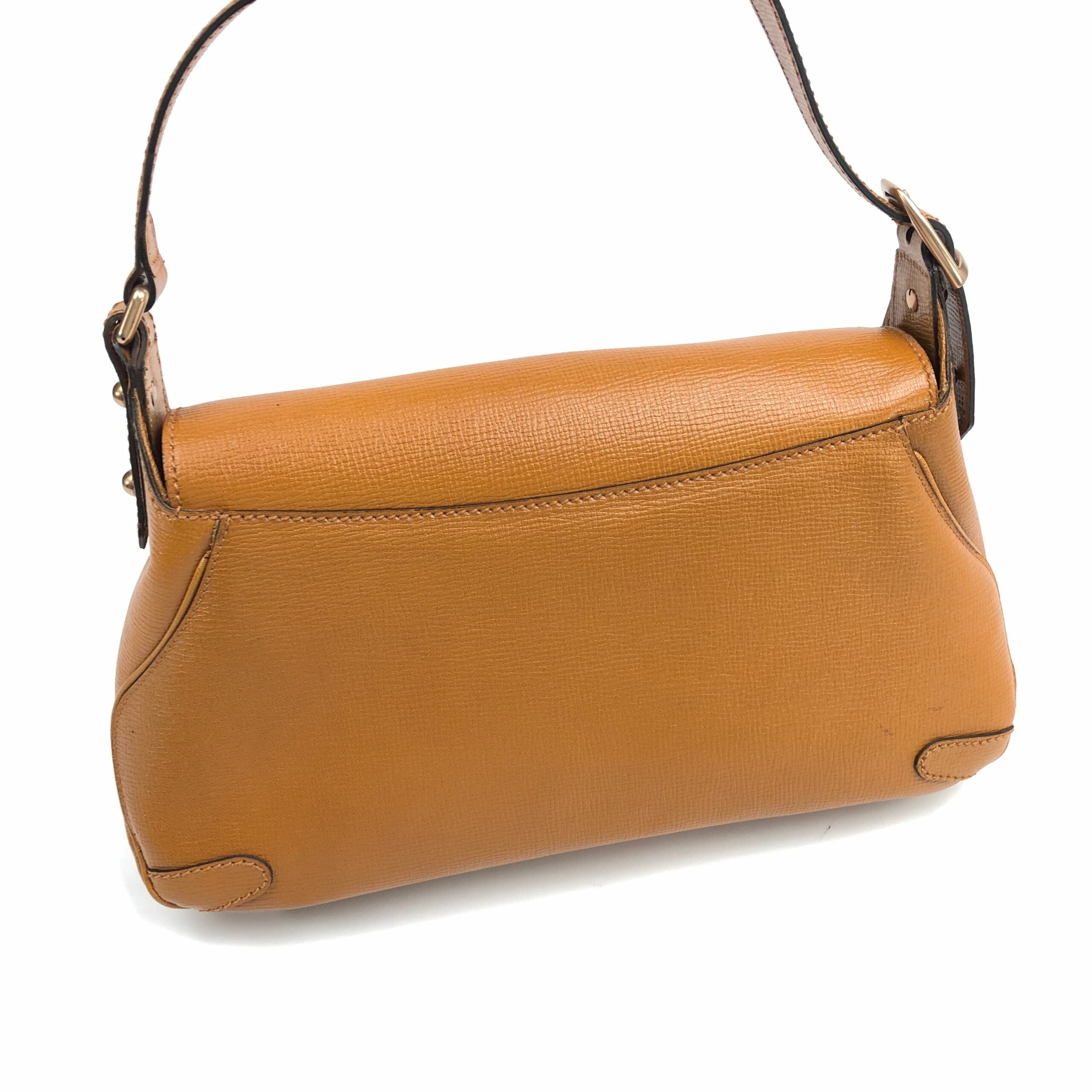 GUCCI HORSEBIT CHAIN LEATHER SHOULDER BAG