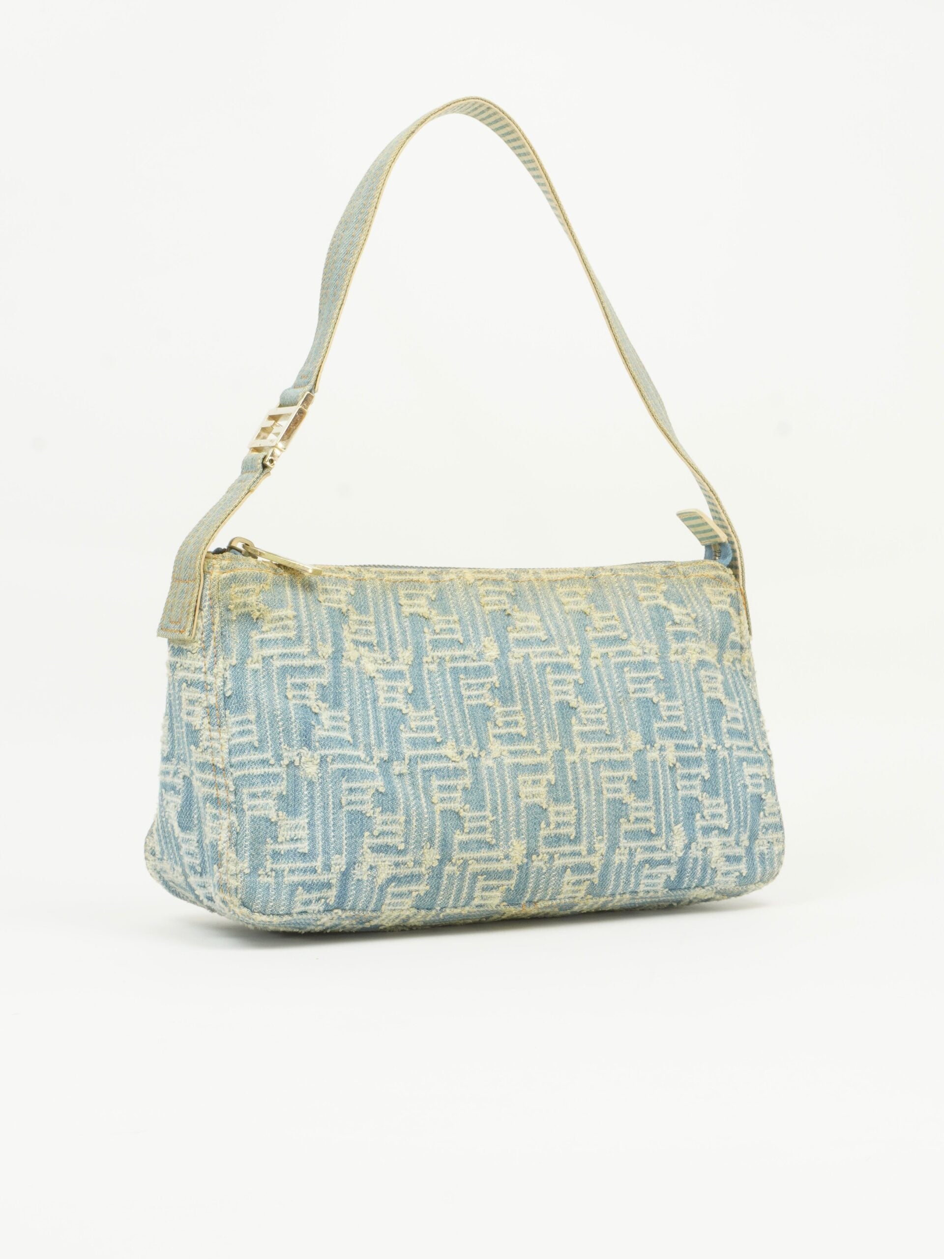 FENDI DENIM ZUCCA SHOULDER BAG