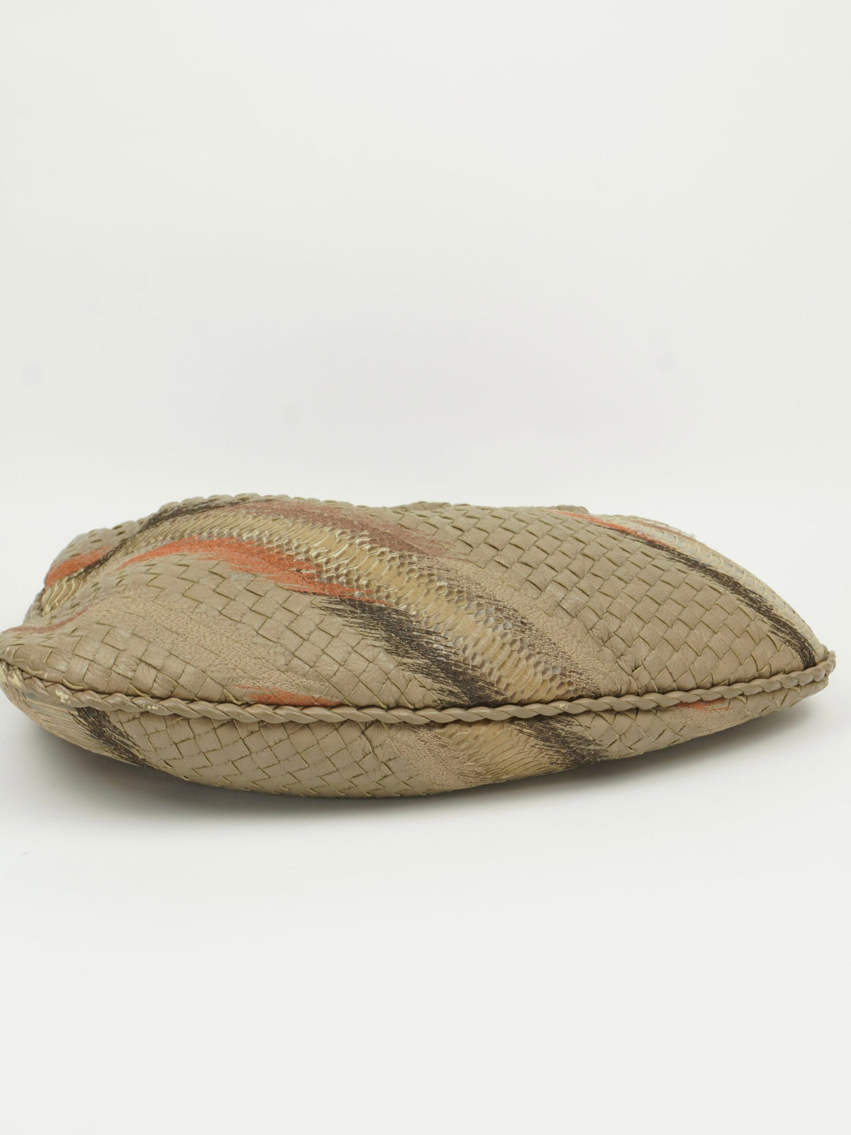 BOTTEGA VENETA SNAKESKIN INTRECCIATO HOBO SHOULDER BAG