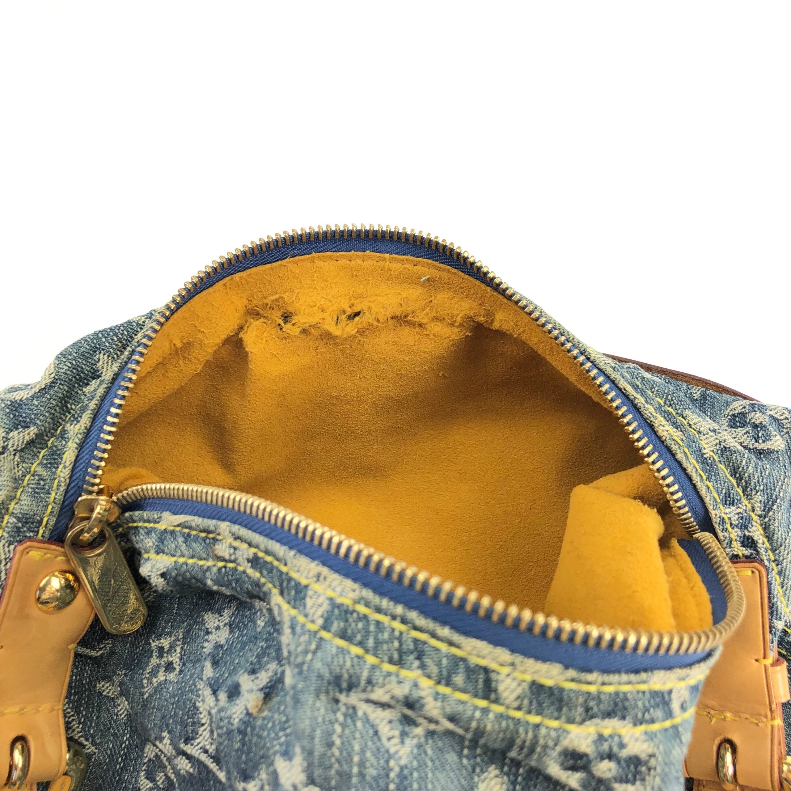 LOUIS VUITTON BAGGY PM DENIM SHOULDER BAG