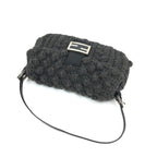 FENDI CASHMERE WOOL BAGUETTE SHOULDER BAG