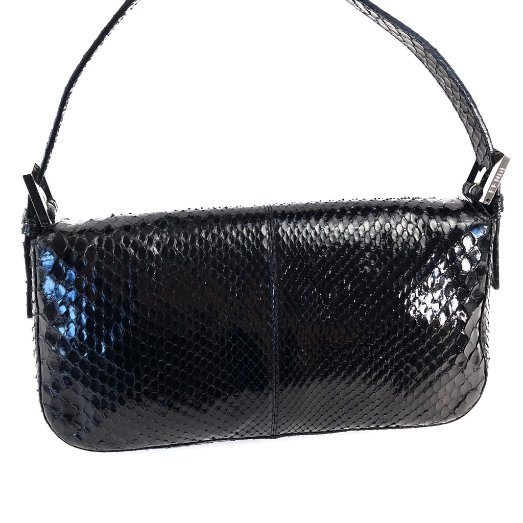 FENDI PYTHON SNAKESKIN BAGUETTE BAG