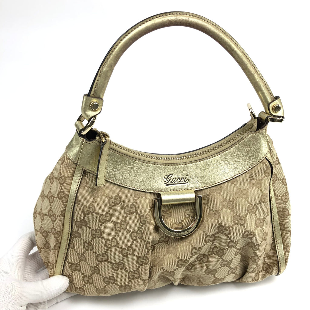 GUCCI ABBEY MONOGRAM SHOULDER BAG