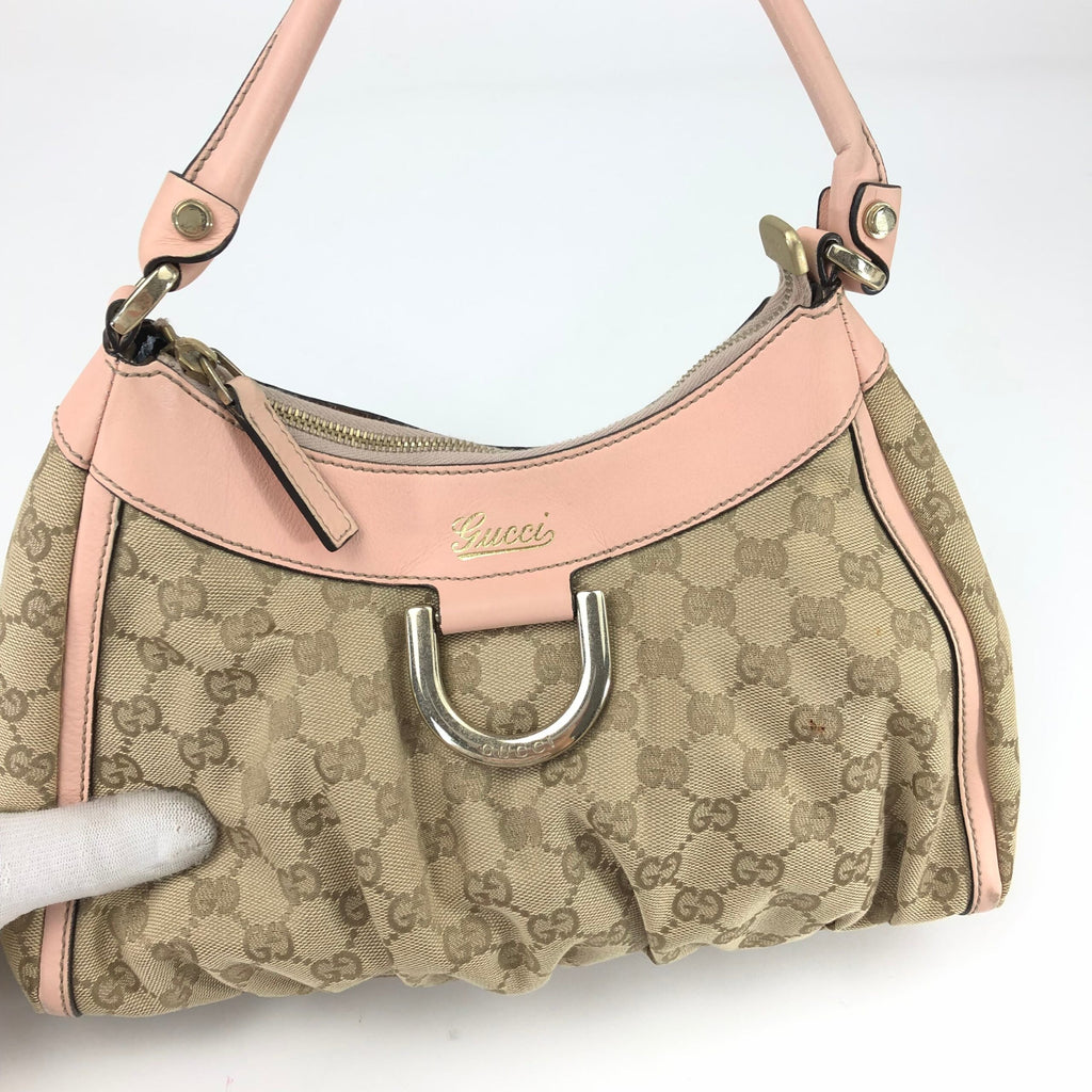 GUCCI ABBEY MONOGRAM SHOULDER BAG