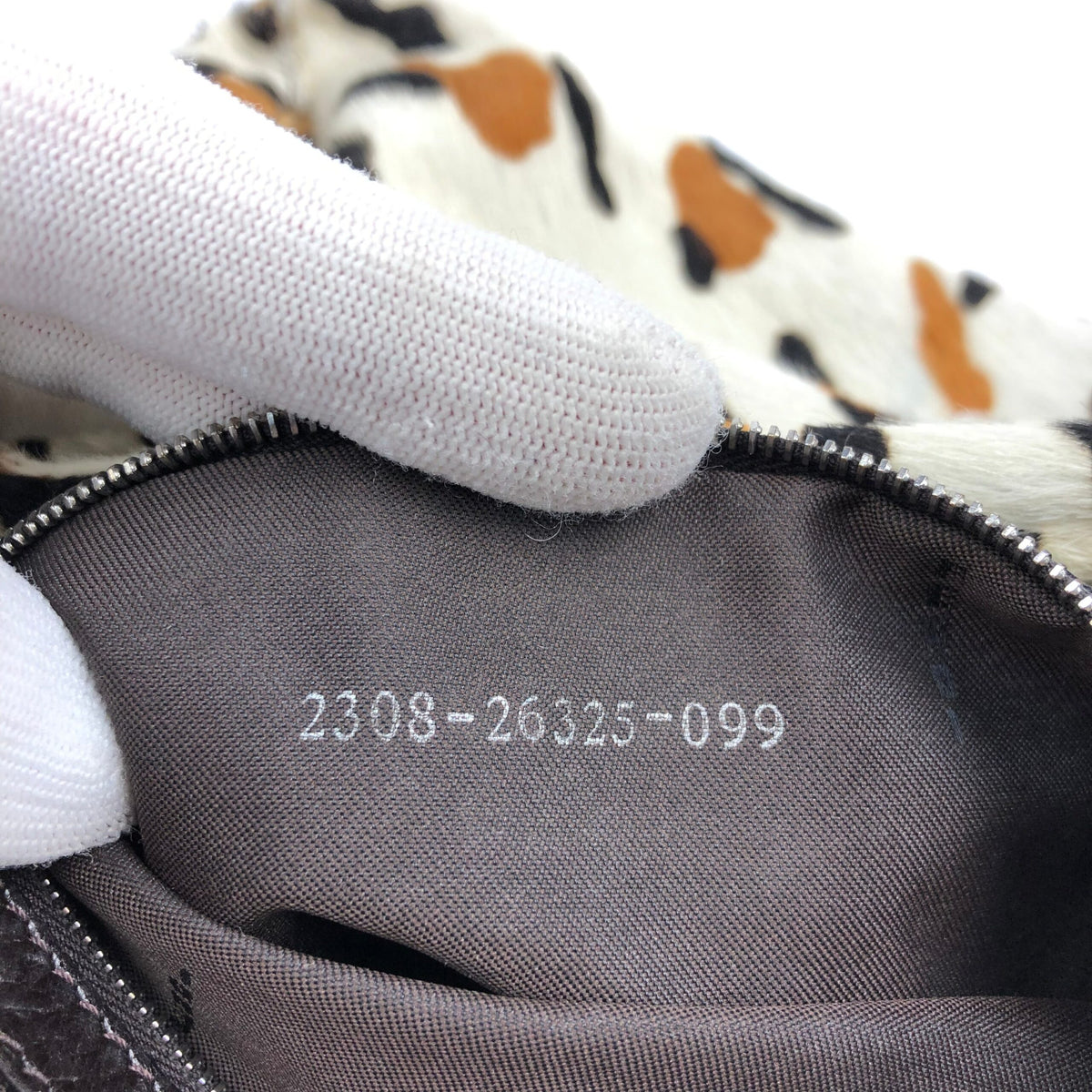FENDI CALF HAIR MAMA BAGUETTE BAG