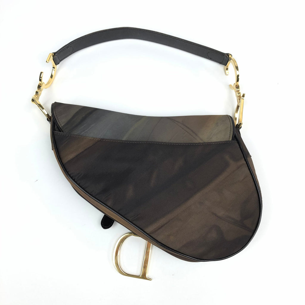 CHRISTIAN DIOR WATERCOLOUR SADDLE BAG