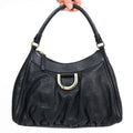 GUCCI MONOGRAM ABBEY LEATHER SHOULDER BAG
