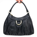 GUCCI MONOGRAM ABBEY LEATHER SHOULDER BAG