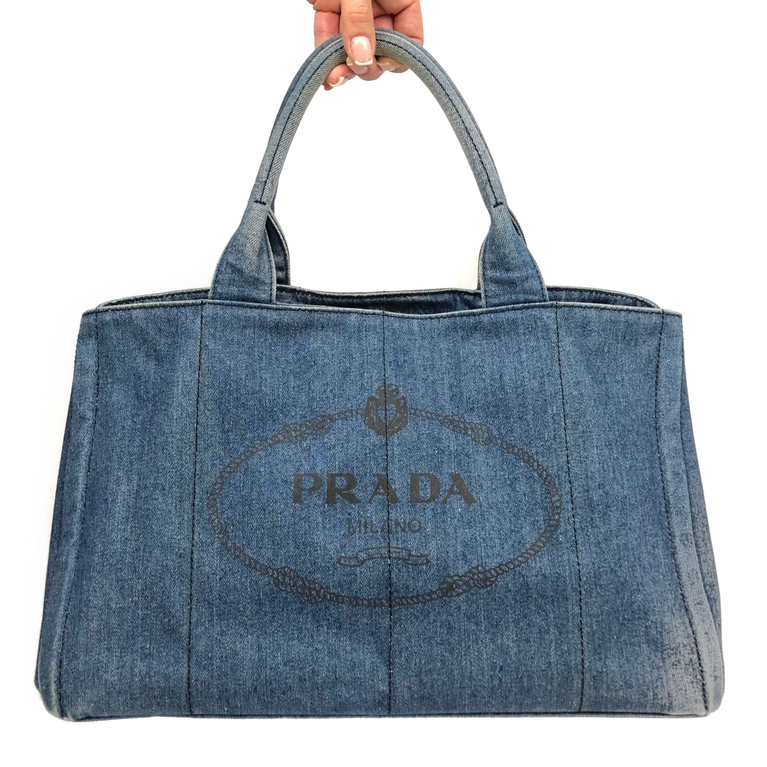 PRADA DENIM CANAPA BAG