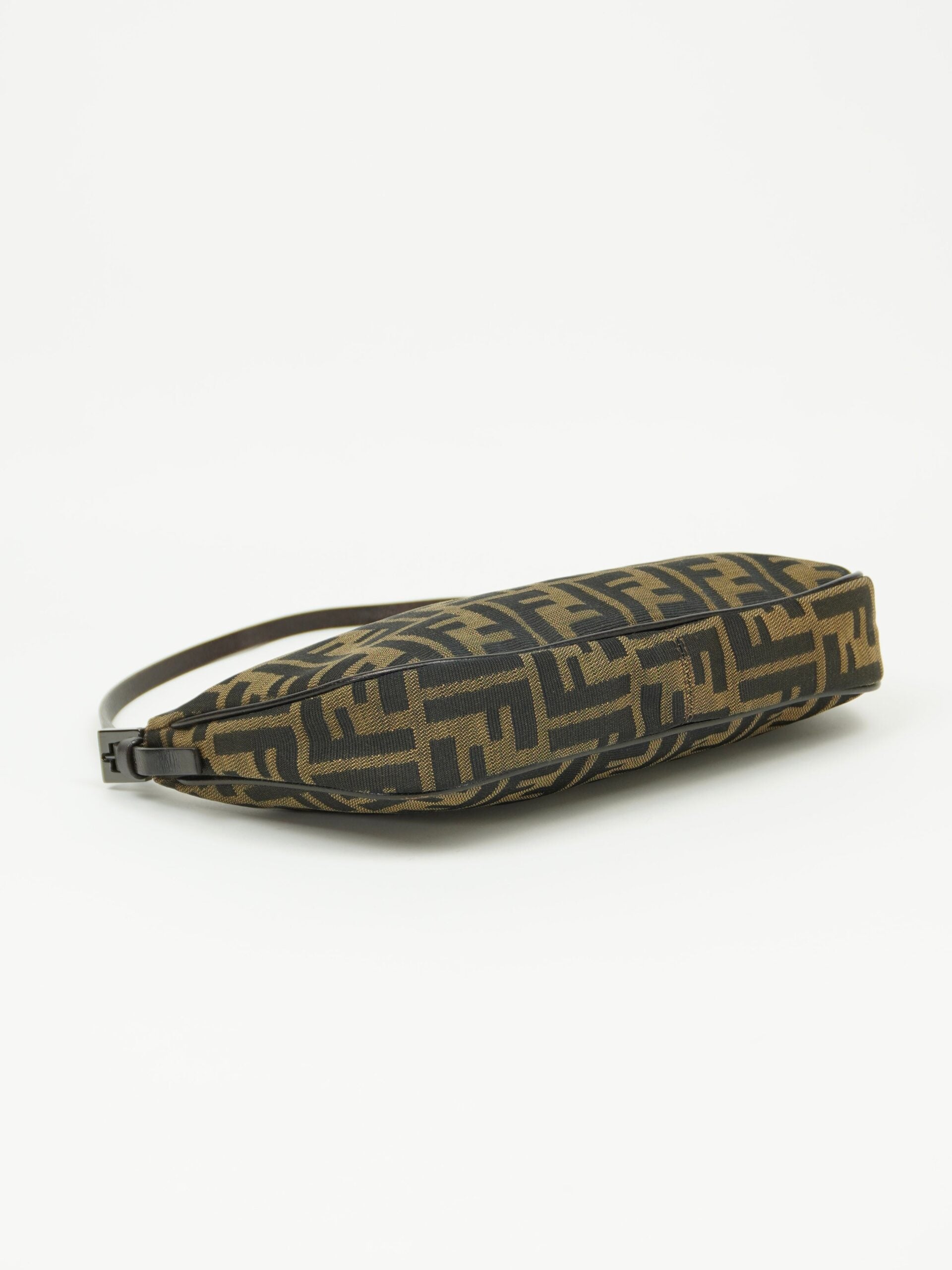 FENDI ZUCCA CRESCENT SHOULDER BAG