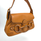 GUCCI HORSEBIT CHAIN LEATHER SHOULDER BAG