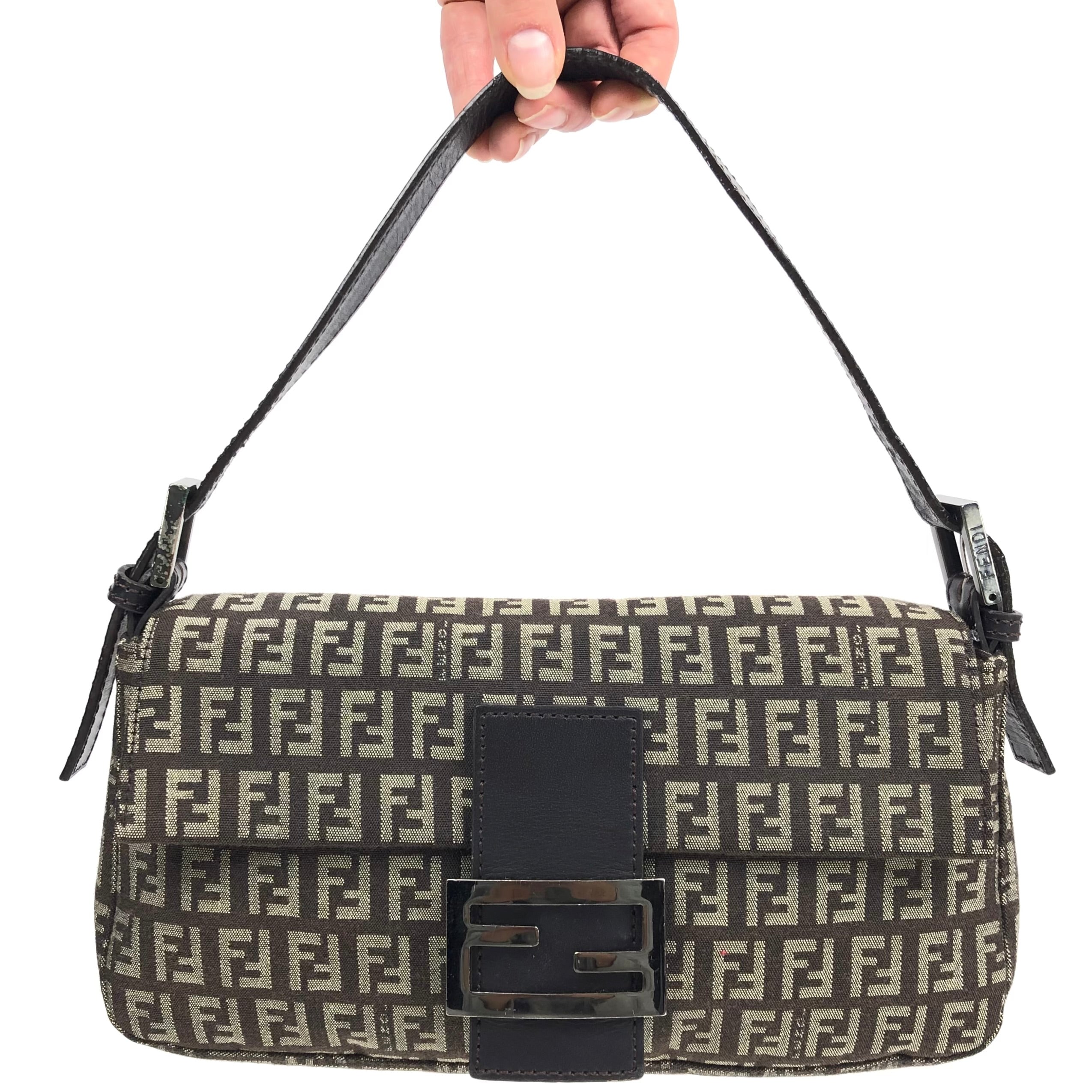 FENDI MONOGRAM BAGUETTE SHOULDER BAG