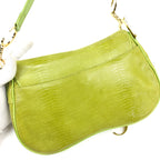 CHRISTIAN DIOR EXOTIC LIZARD DOUBLE SADDLE BAG