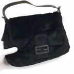 FENDI MINK FUR MAMA BAGUETTE SHOULDER BAG