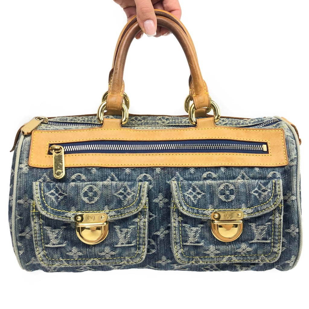 LOUIS VUITTON DENIM NEO SPEEDY BAG