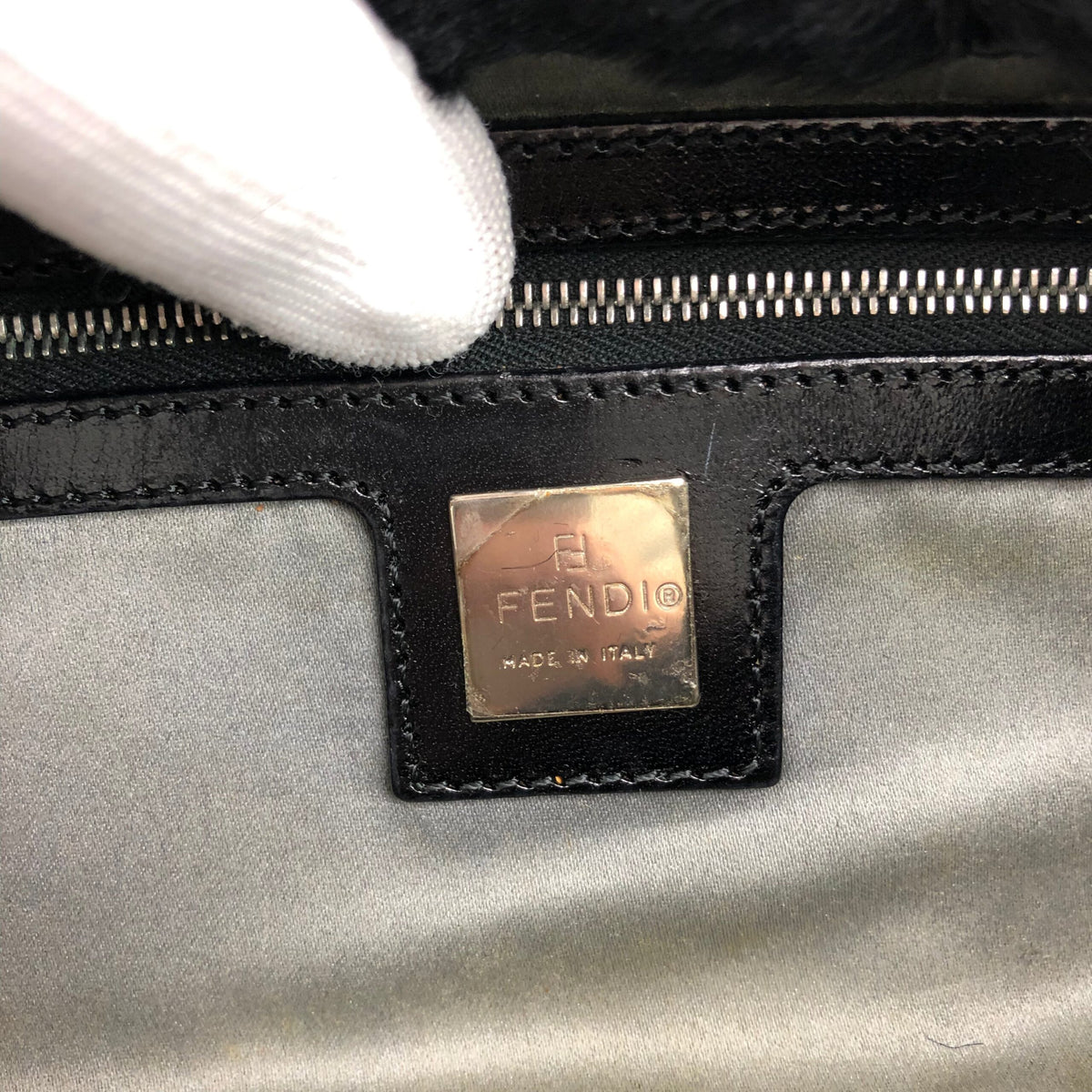 FENDI MINK FUR BAGUETTE BAG