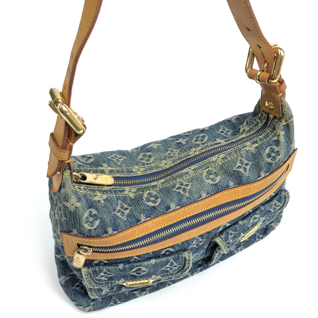 LOUIS VUITTON BAGGY PM DENIM SHOULDER BAG