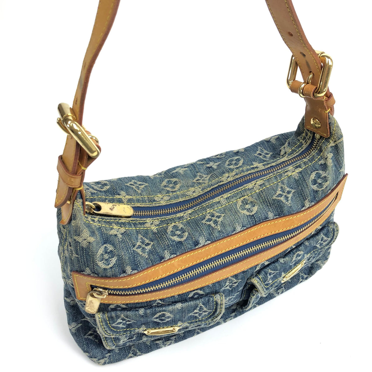 LOUIS VUITTON BAGGY PM DENIM SHOULDER BAG
