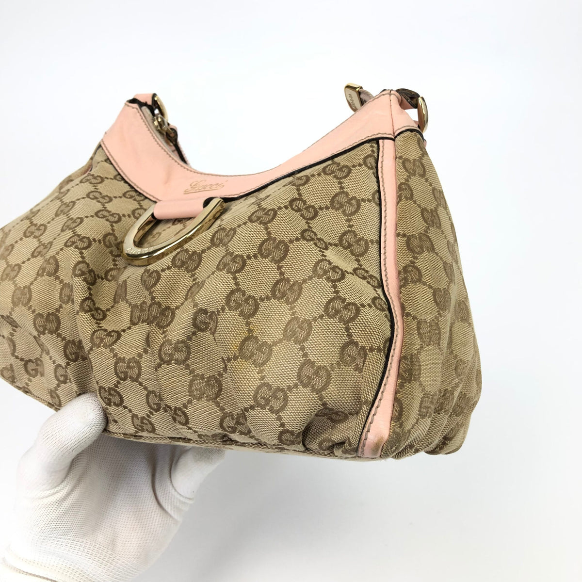 GUCCI ABBEY MONOGRAM SHOULDER BAG
