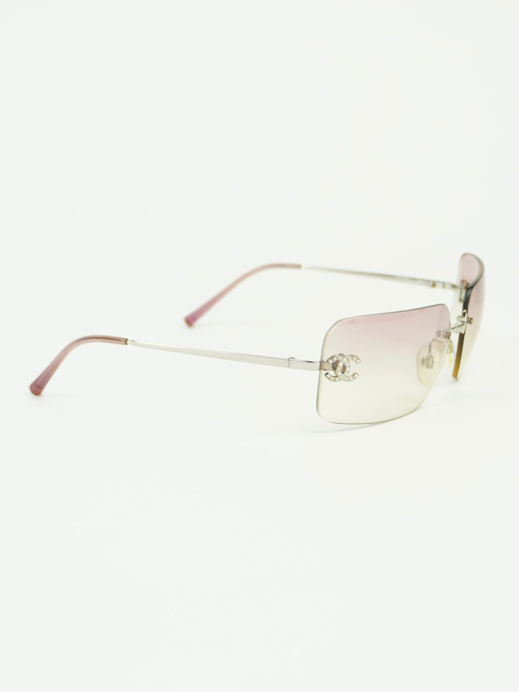 CHANEL RIMLESS RHINESTONE SUNGLASSES