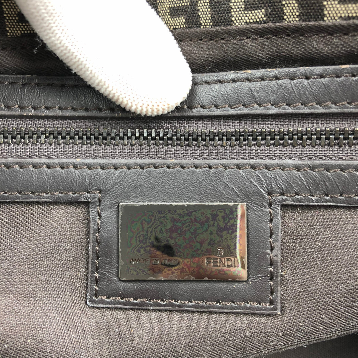 FENDI MONOGRAM BAGUETTE SHOULDER BAG
