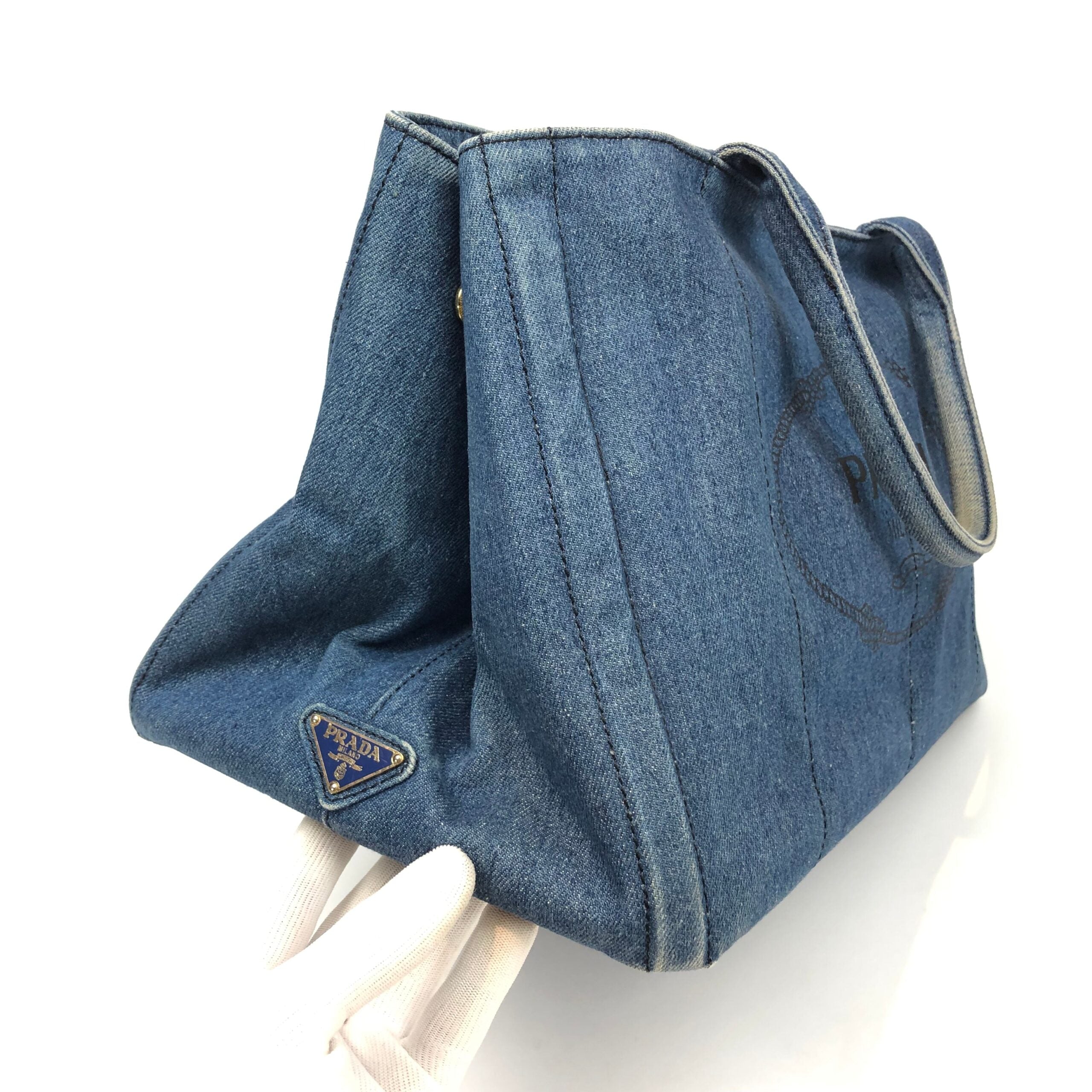 PRADA DENIM CANAPA BAG