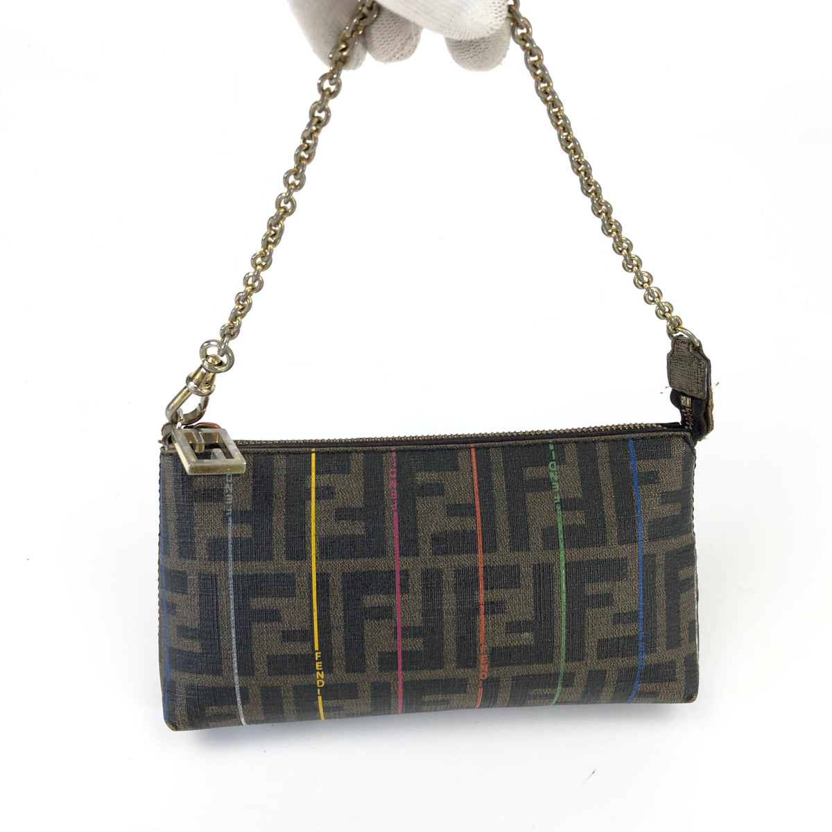 FENDI ZUCCA CHAIN BAG