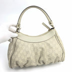 GUCCI ABBEY MONOGRAM LEATHER SHOULDER BAG