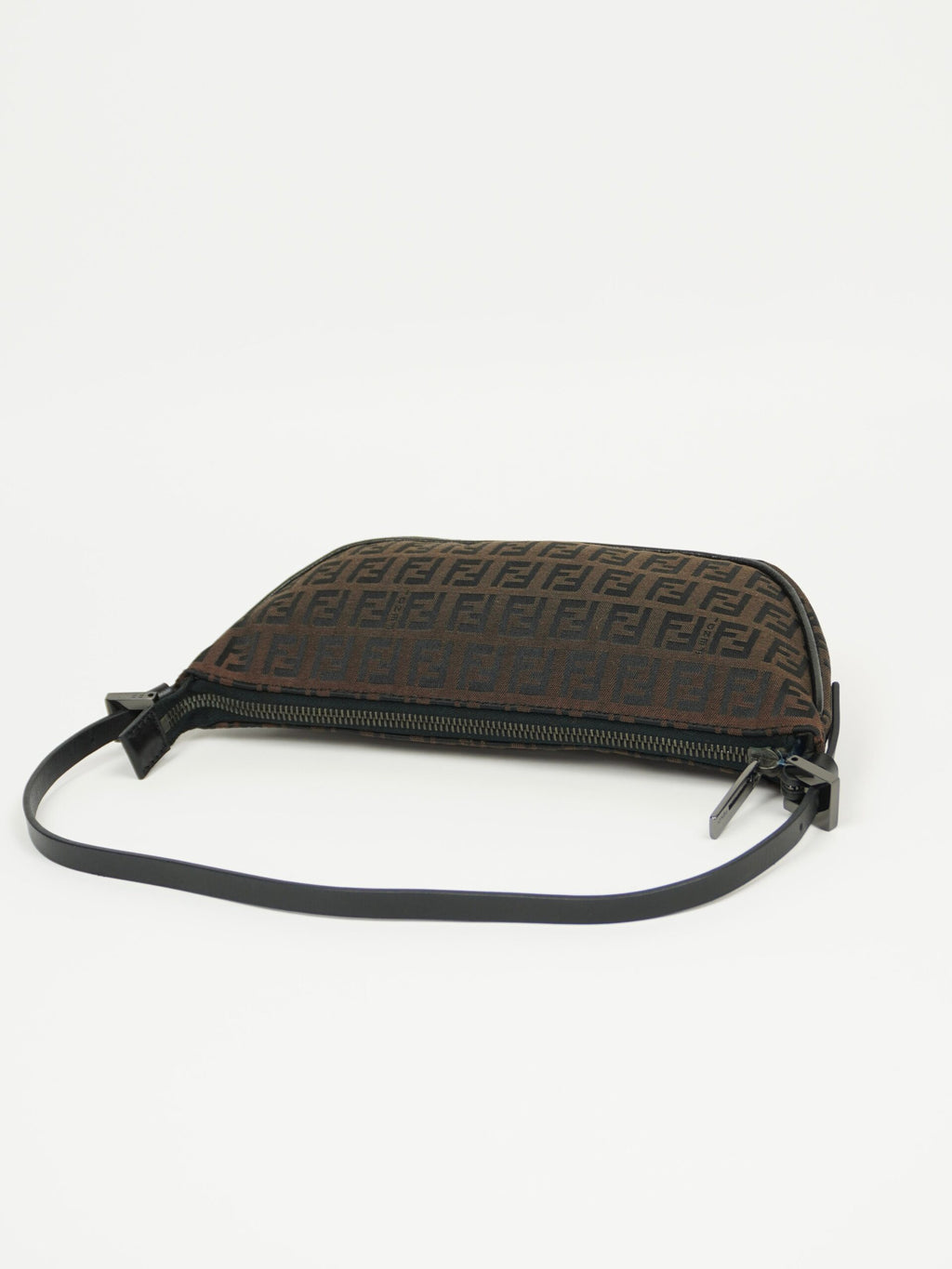 FENDI ZUCCA CRESCENT SHOULDER BAG