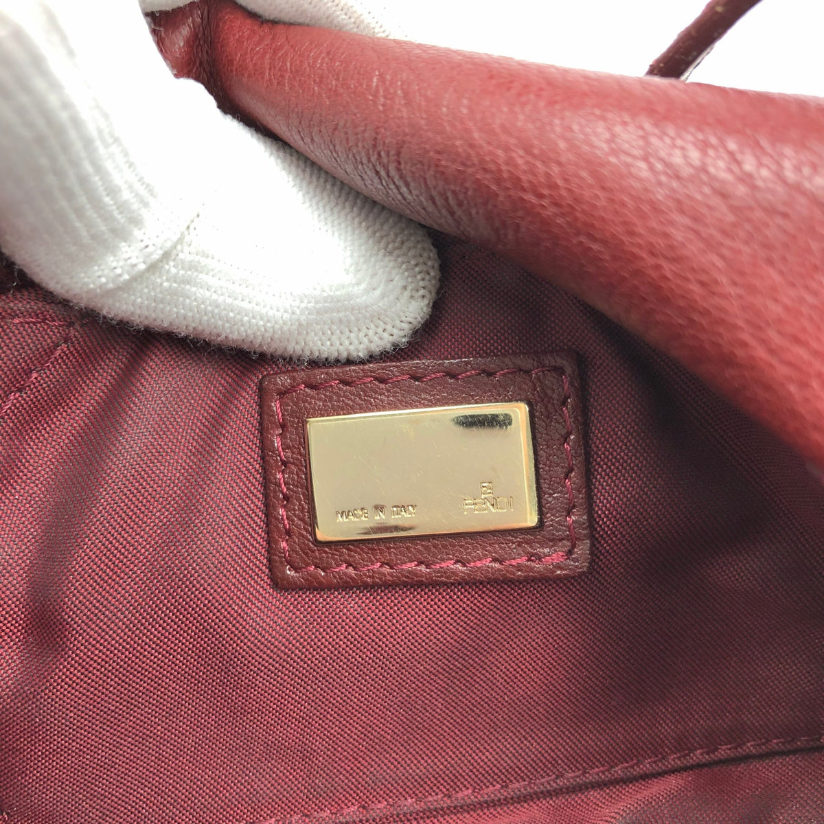 FENDI LEATHER BAGUETTE BAG