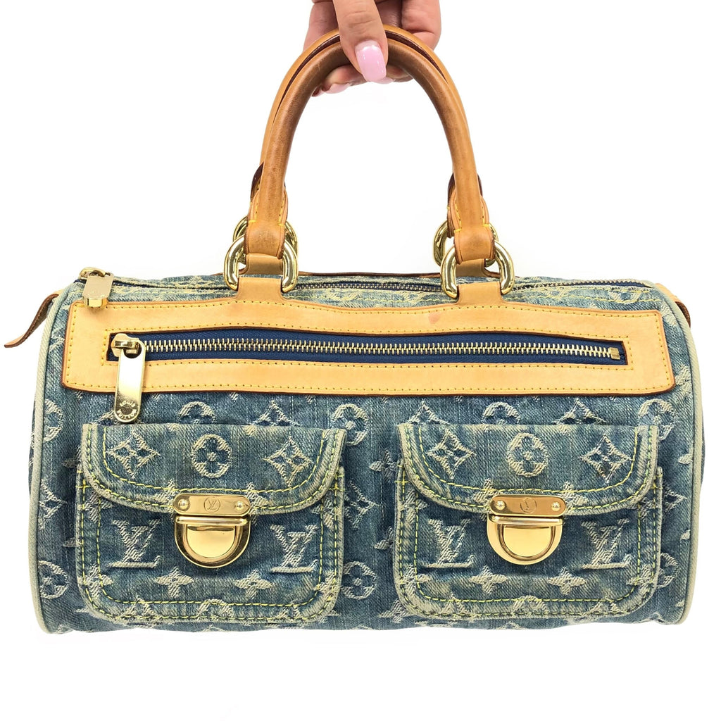 LOUIS VUITTON NEO SPEEDY DENIM BAG