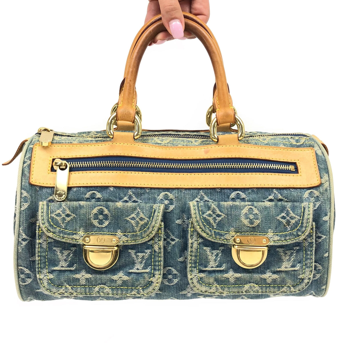 LOUIS VUITTON NEO SPEEDY DENIM BAG