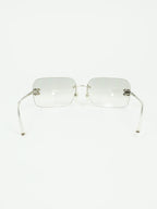 CHANEL RIMLESS RHINESTONE SUNGLASSES