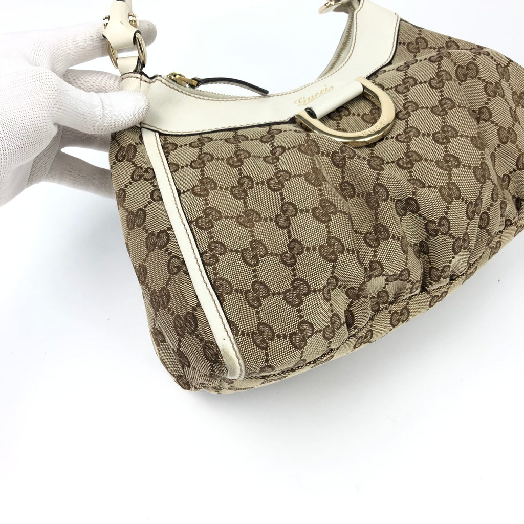 GUCCI ABBEY MONOGRAM SHOULDER BAG